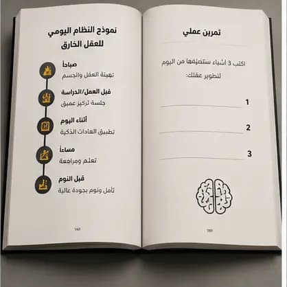 معاينة التمرين والنظام اليومي